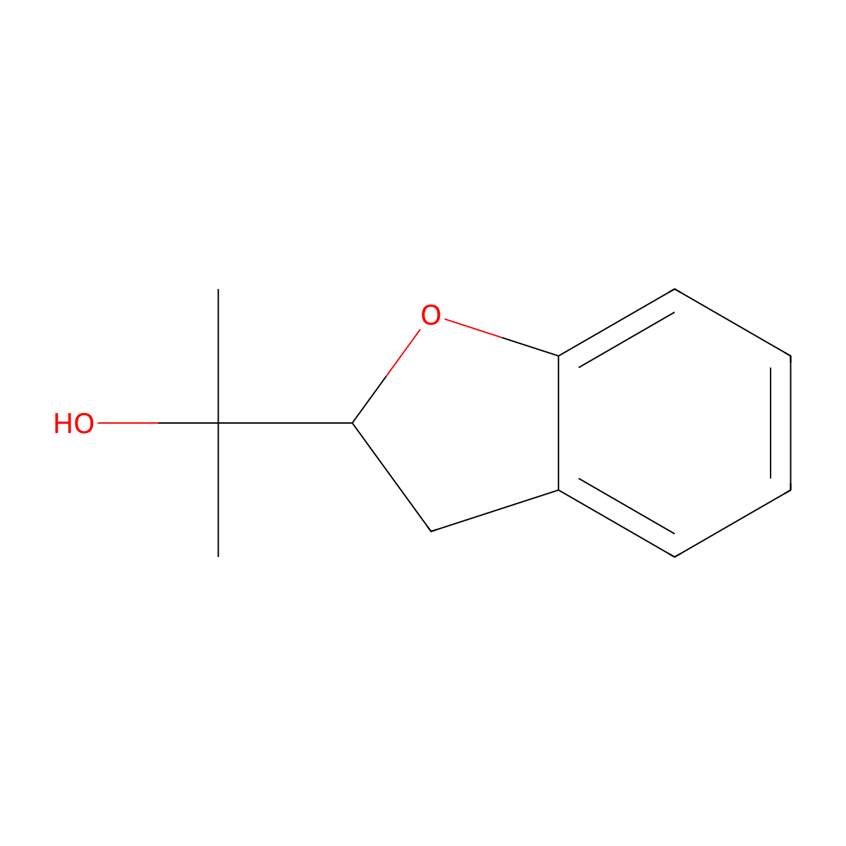 2-(2,3-Dihydrobenzofuran-2-yl)propan-2-ol molecular structure, CAS 24007-50-9