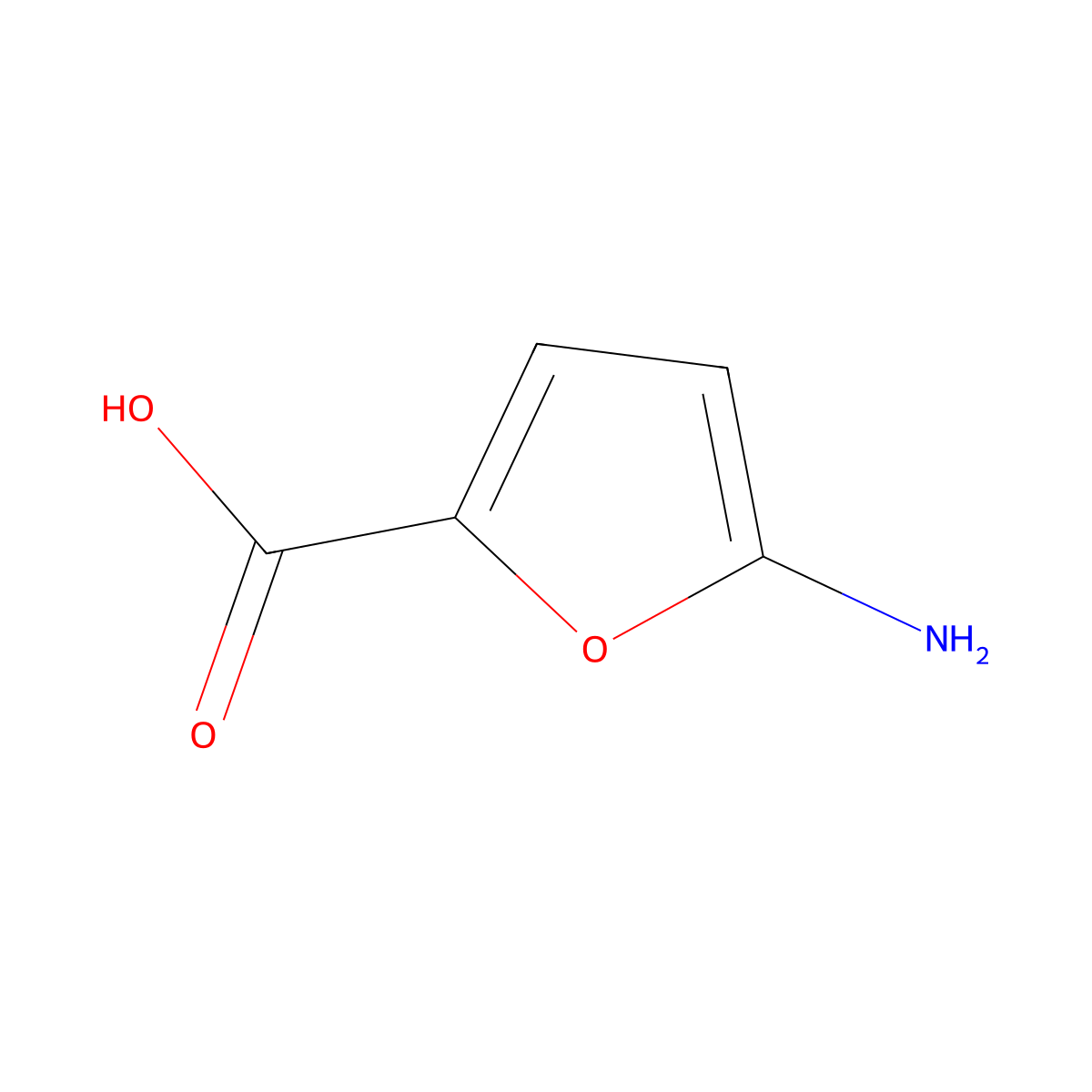 5-Amino-furan-2-carboxylic acid molecular structure, CAS 24007-99-6