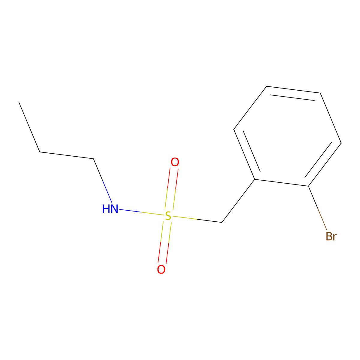 1-(2-Bromophenyl)-N-propylmethanesulfonamide molecular structure, CAS 2400778-17-6