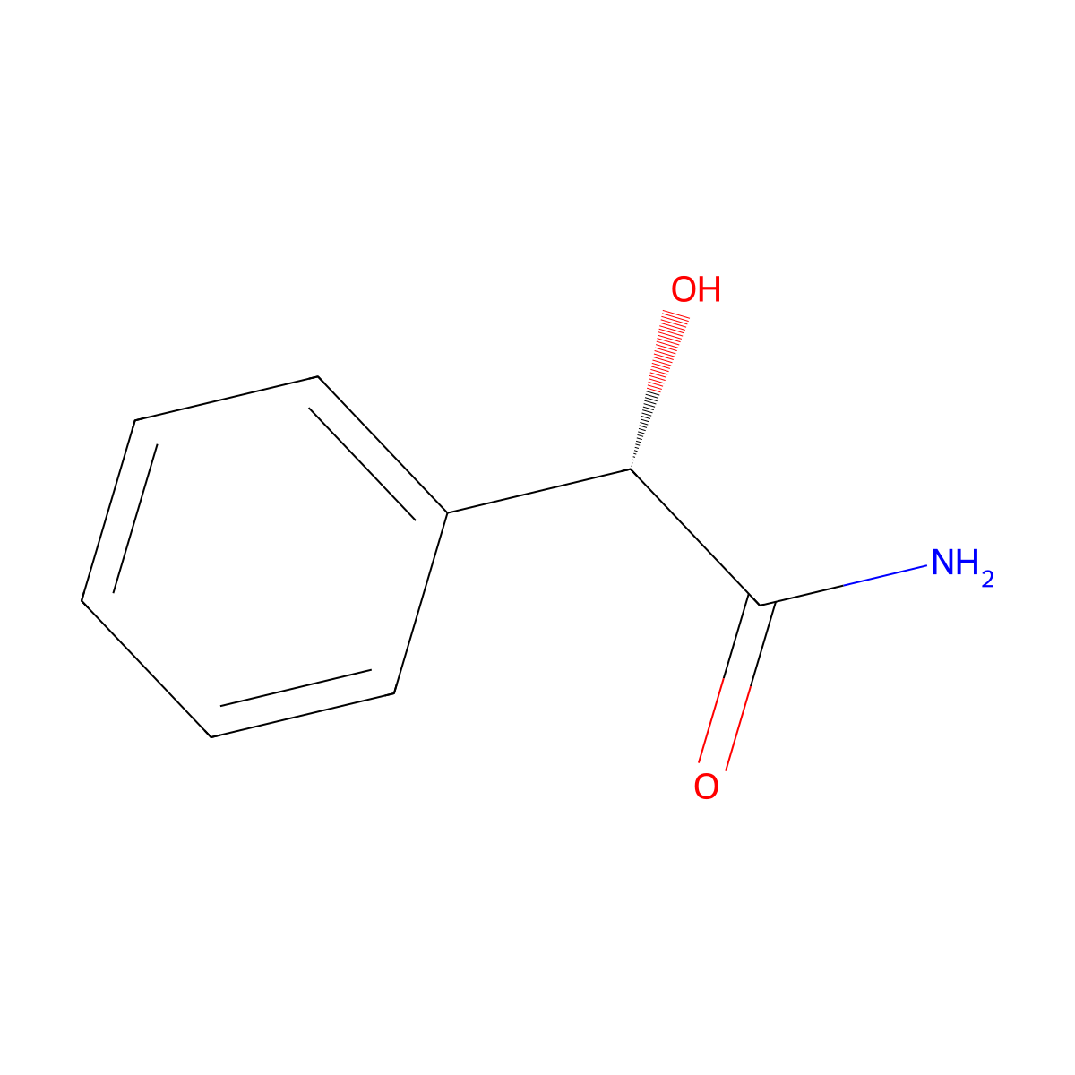 (S)-(+)-Mandelamide molecular structure, CAS 24008-63-7