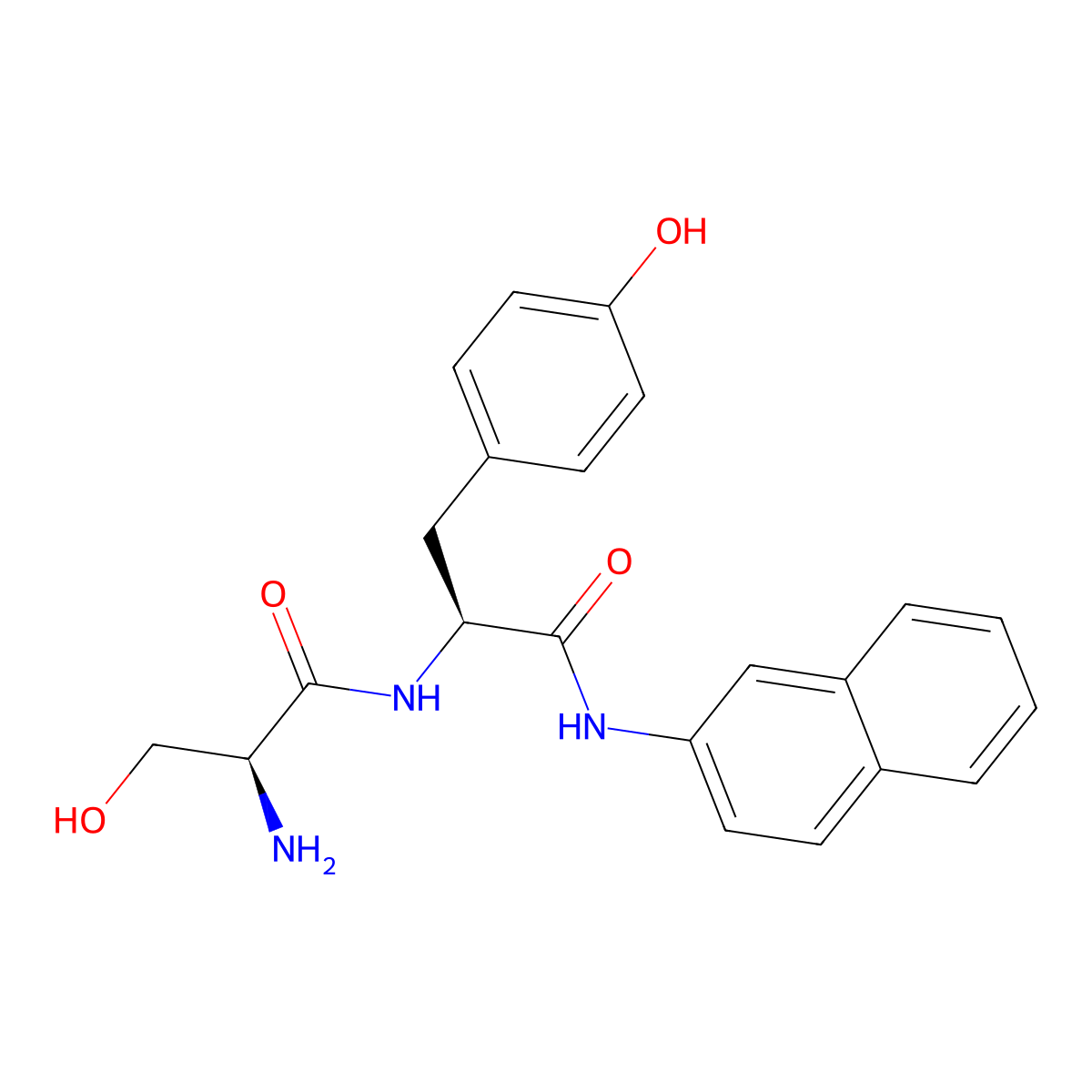 L-seryl-L-tyrosine 2-naphthylamide molecular structure, CAS 24008-82-0