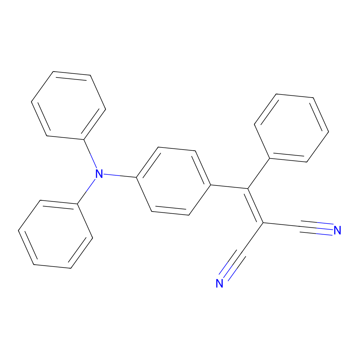 2-[[4-(Diphenylamino)phenyl]phenylmethylene]propanedinitrile molecular structure, CAS 2400855-32-3