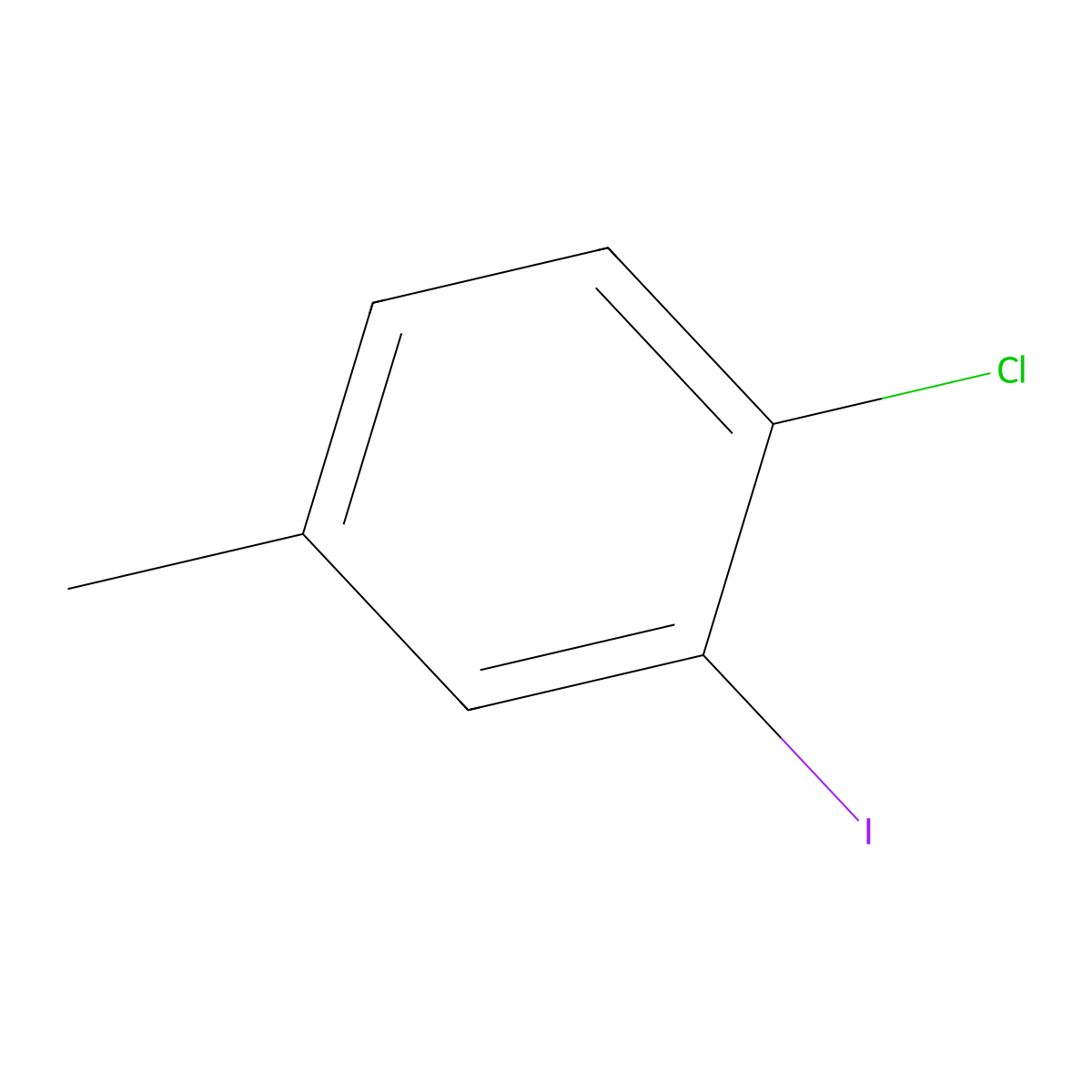 4-Chloro-3-iodotoluene molecular structure, CAS 2401-22-1