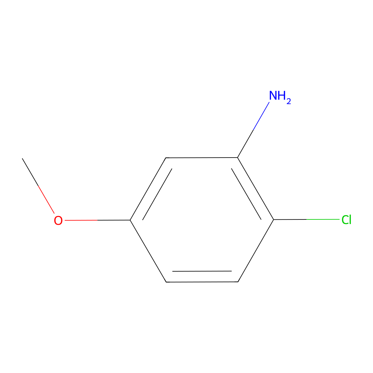 6-Chloro-m-anisidine molecular structure, CAS 2401-24-3