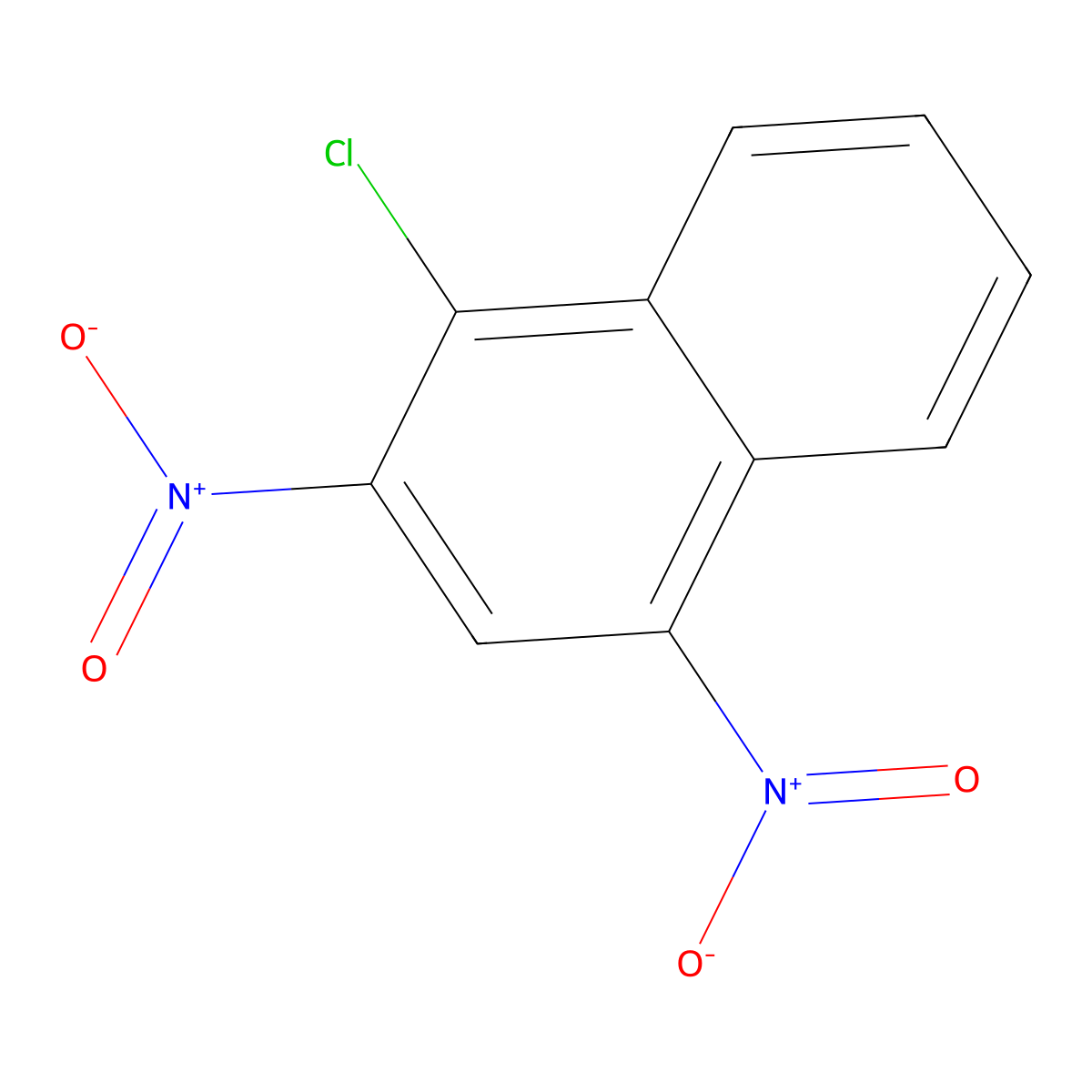 1-Chloro-2,4-dinitronaphthalene molecular structure, CAS 2401-85-6
