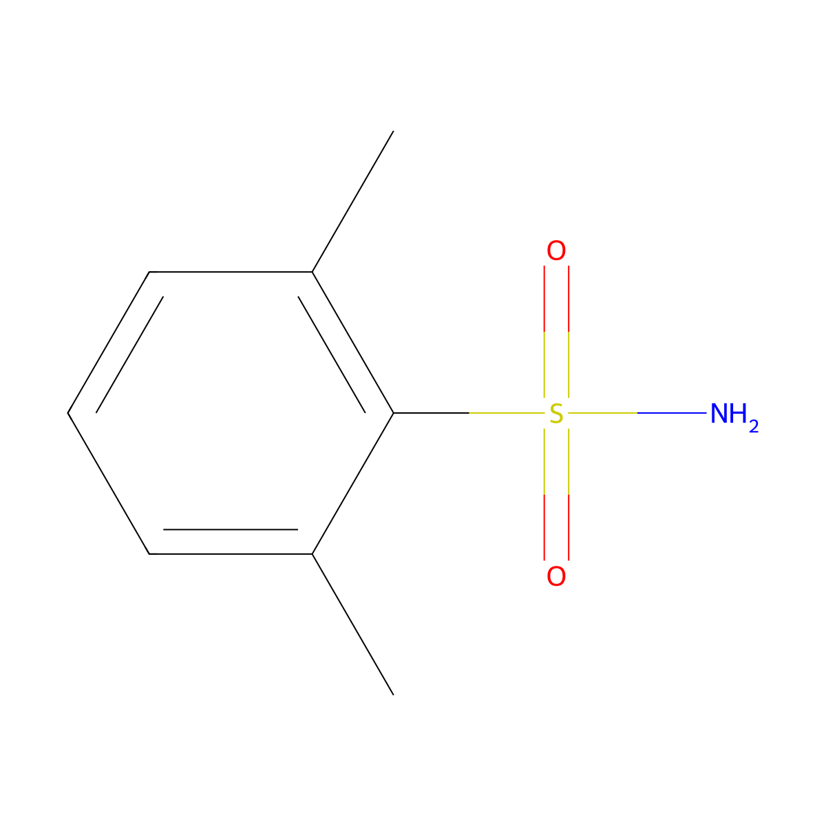 2,6-Dimethylbenzene-1-sulfonamide molecular structure, CAS 24010-56-8