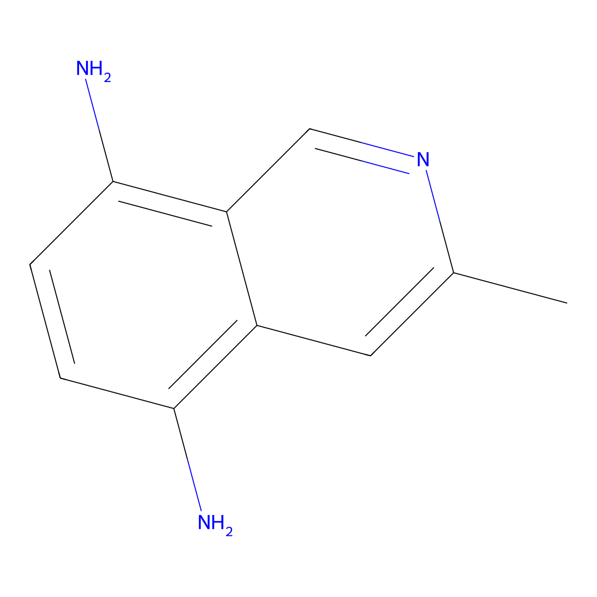 3-Methylisoquinoline-5,8-diamine molecular structure, CAS 24011-37-8