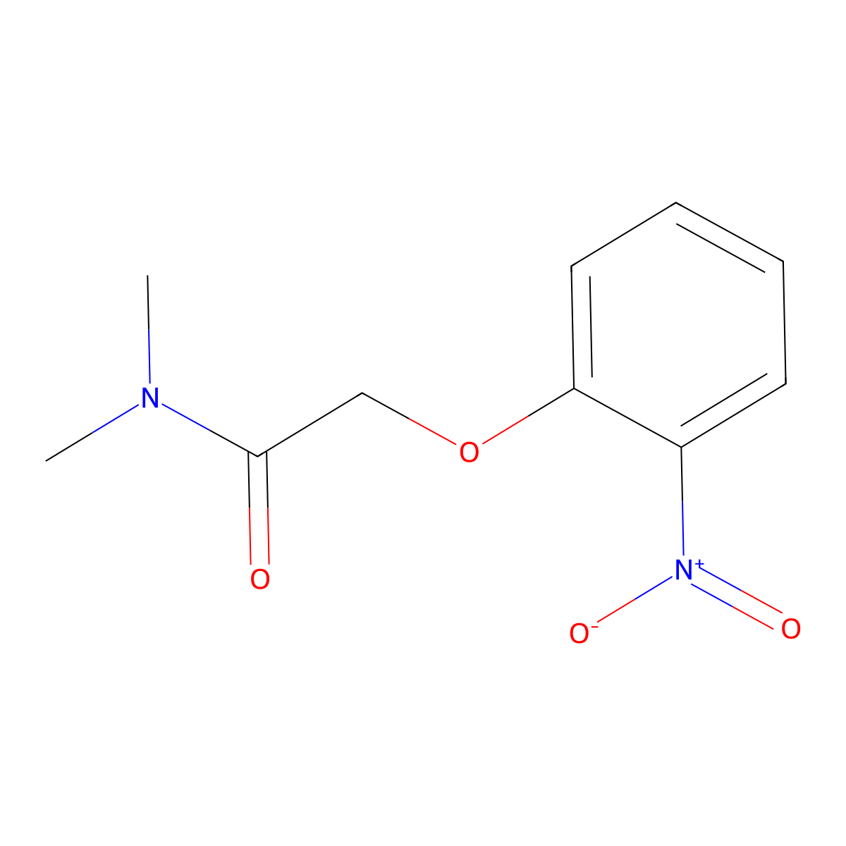 N,N-Dimethyl-2-(2-nitrophenoxy)acetamide molecular structure, CAS 24011-73-2
