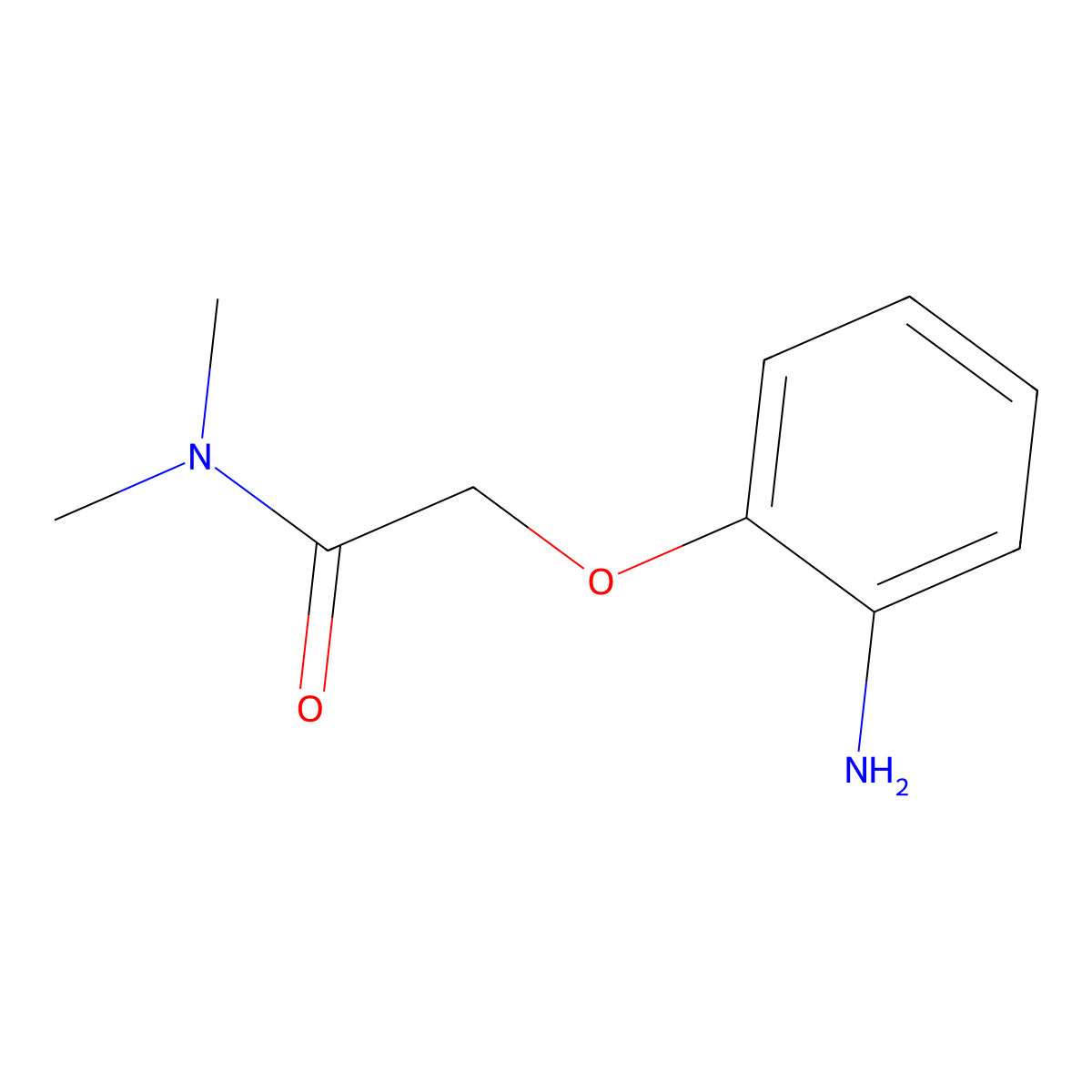 2-(2-Aminophenoxy)-N,N-dimethylacetamide molecular structure, CAS 24011-74-3