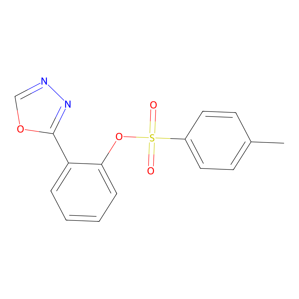 2-(1,3,4-Oxadiazol-2-yl)phenyl 4-methylbenzenesulfonate molecular structure, CAS 240115-63-3