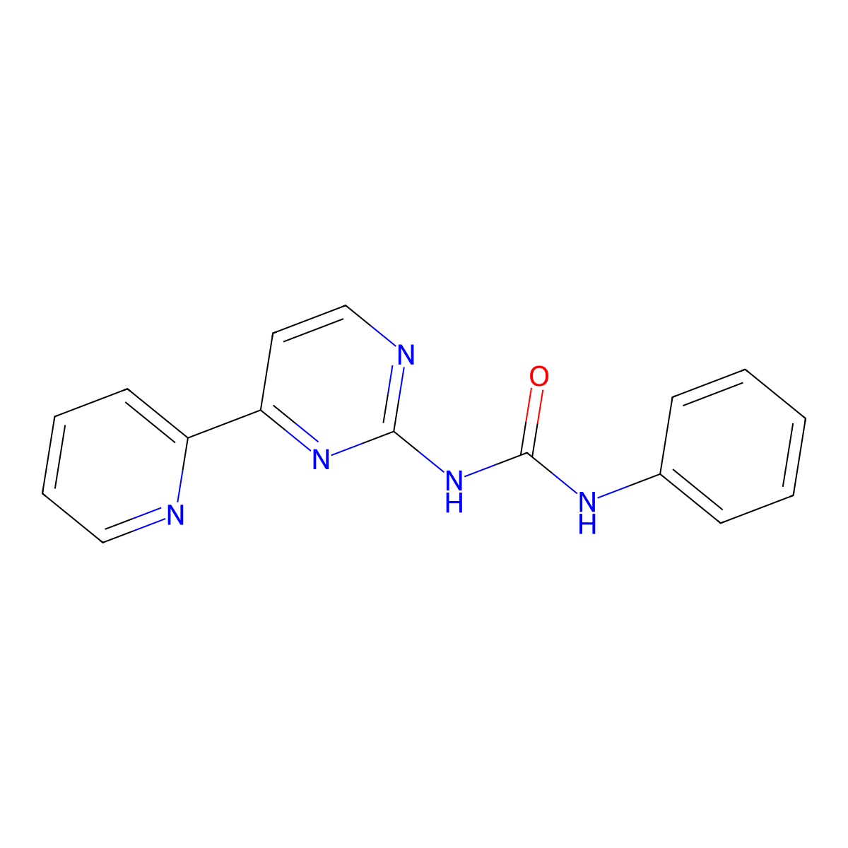 N-phenyl-N'-[4-(2-pyridinyl)-2-pyrimidinyl]urea molecular structure, CAS 240115-83-7
