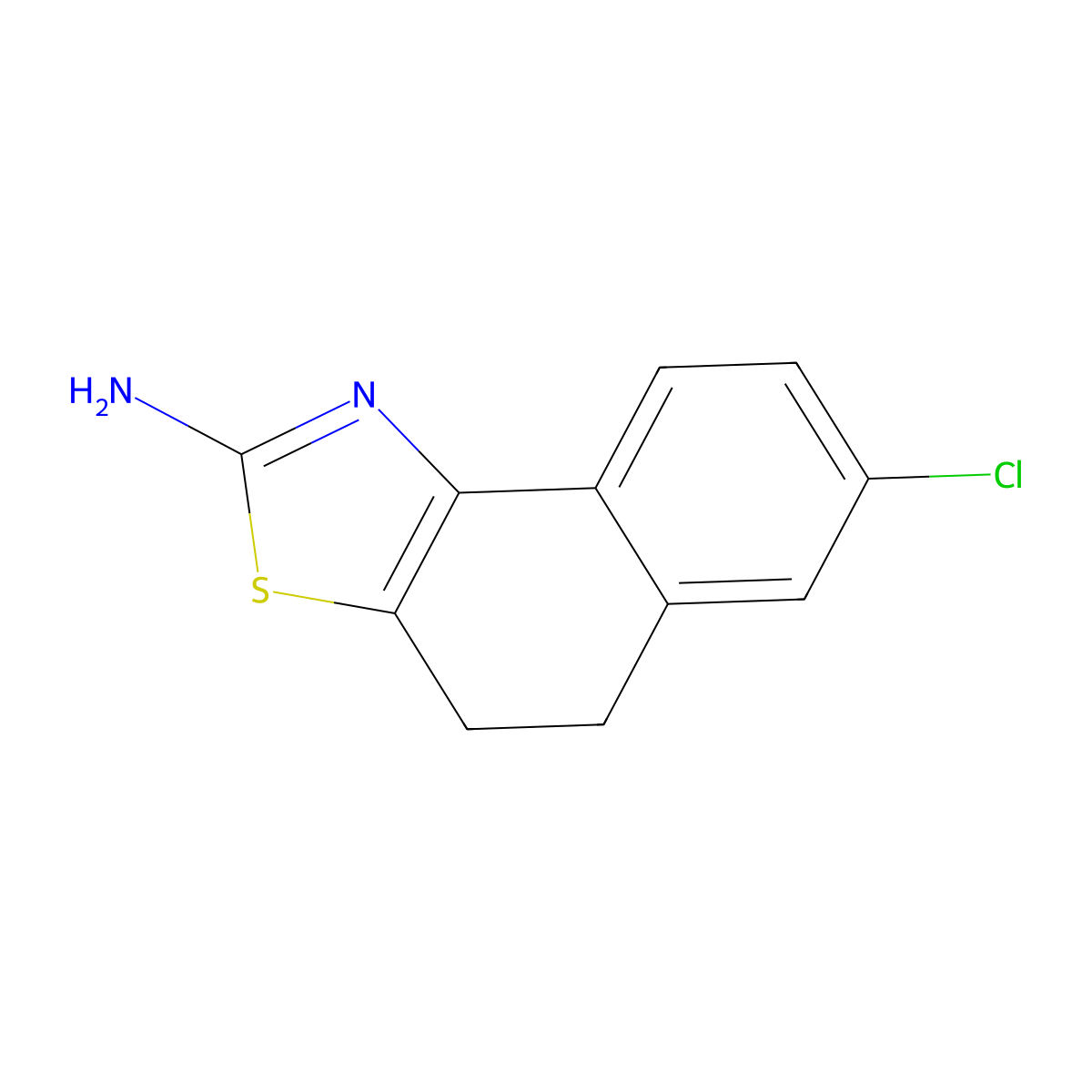 7-chloro-4H,5H-naphtho[1,2-d][1,3]thiazol-2-amine molecular structure, CAS 240136-26-9