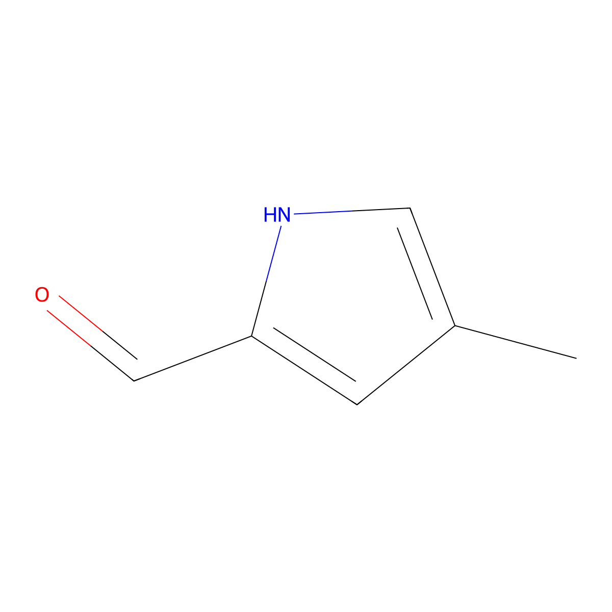 4-Methyl-1H-pyrrole-2-carbaldehyde molecular structure, CAS 24014-19-5
