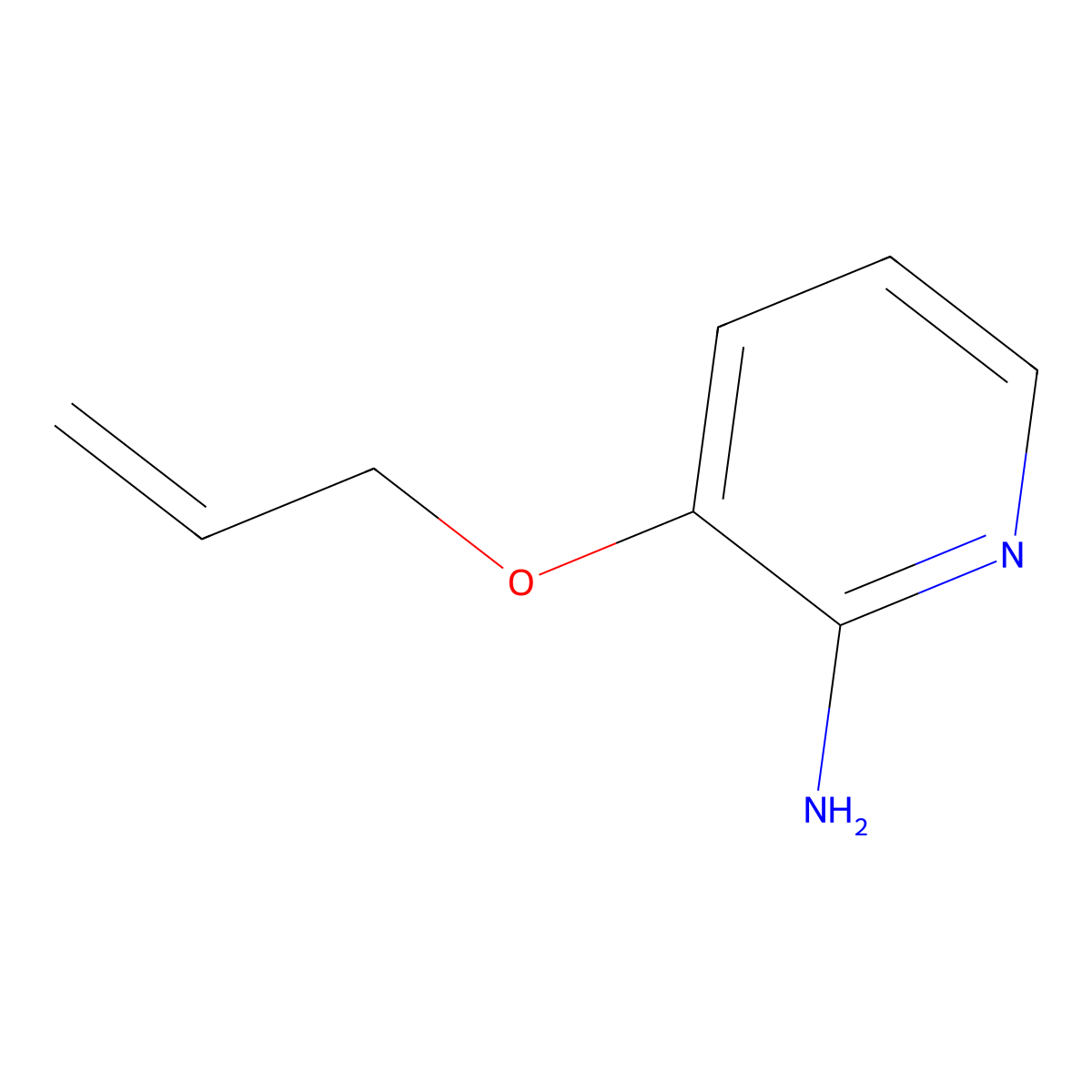 3-(Allyloxy)-2-pyridinamine molecular structure, CAS 24015-99-4