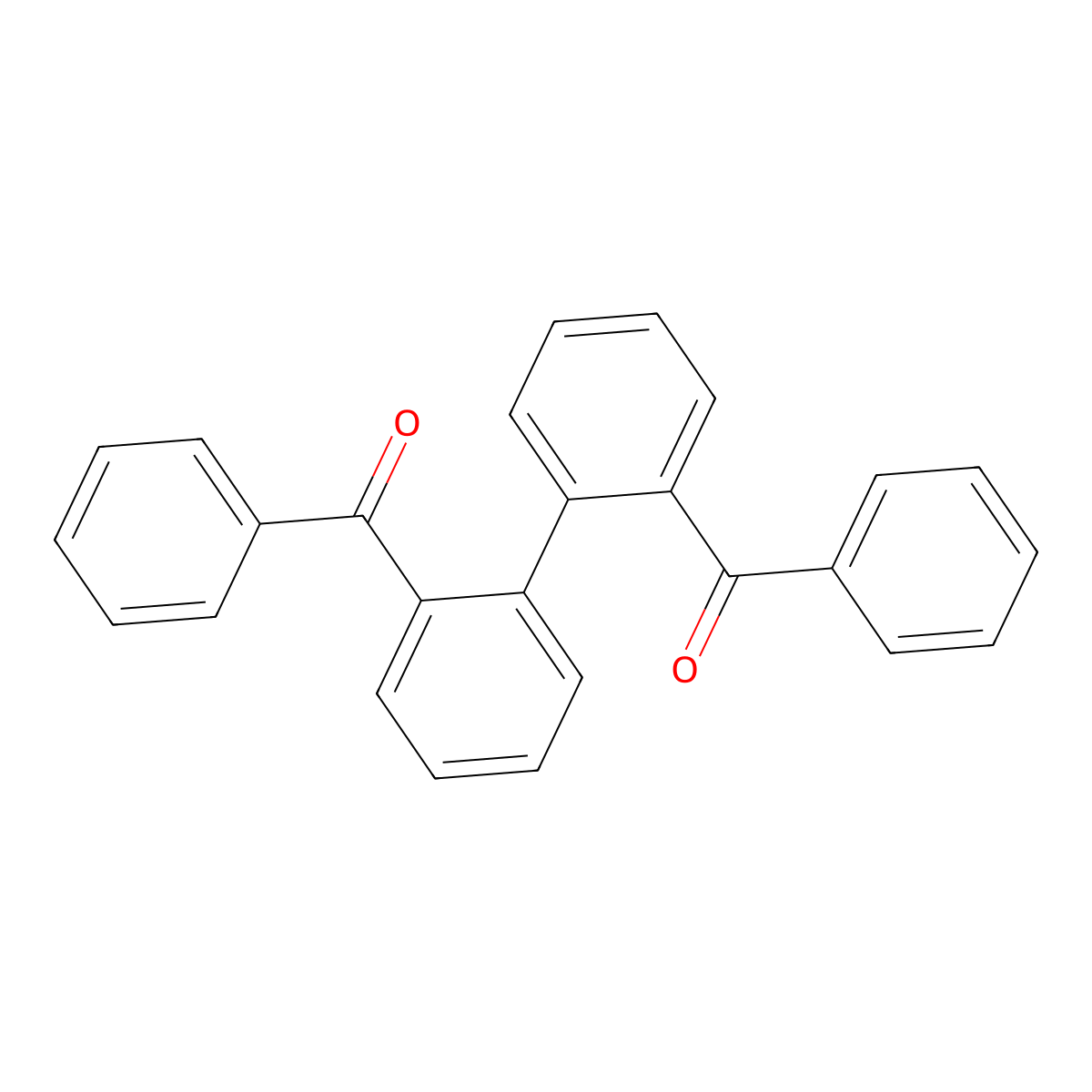 2,2'-Dibenzoylbiphenyl molecular structure, CAS 24018-00-6