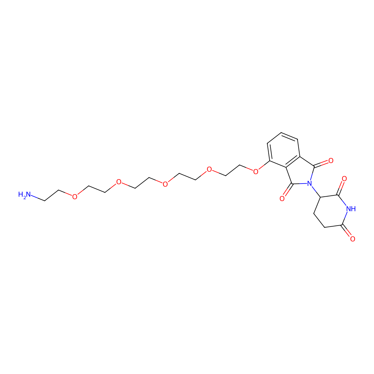Thalidomide-O-PEG4-amine molecular structure, CAS 2401832-00-4