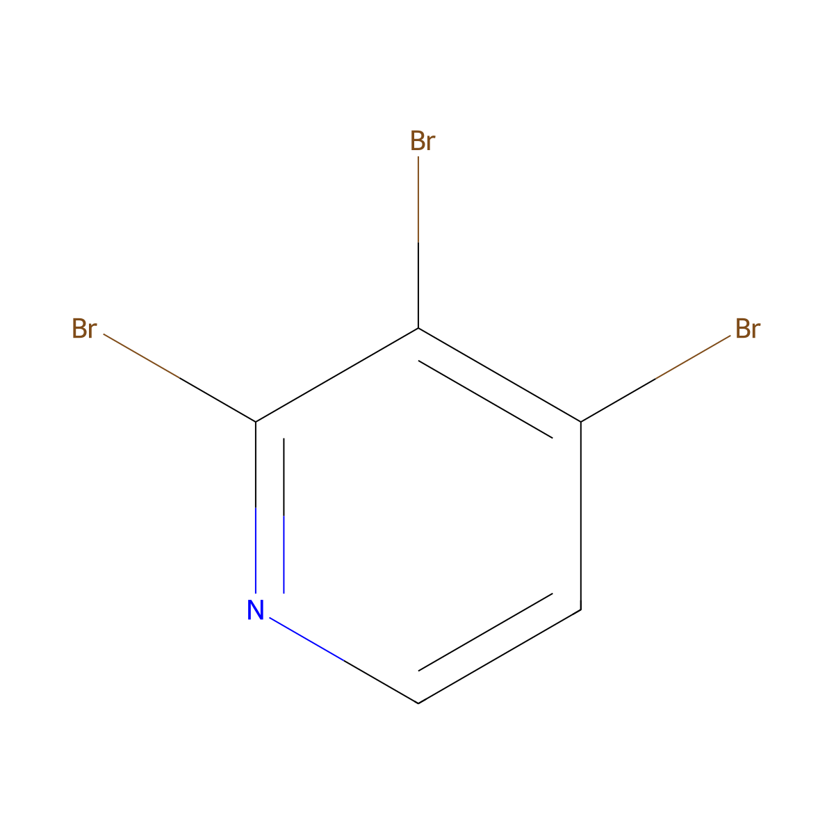 2,3,4-Tribromopyridine molecular structure, CAS 2402-91-7