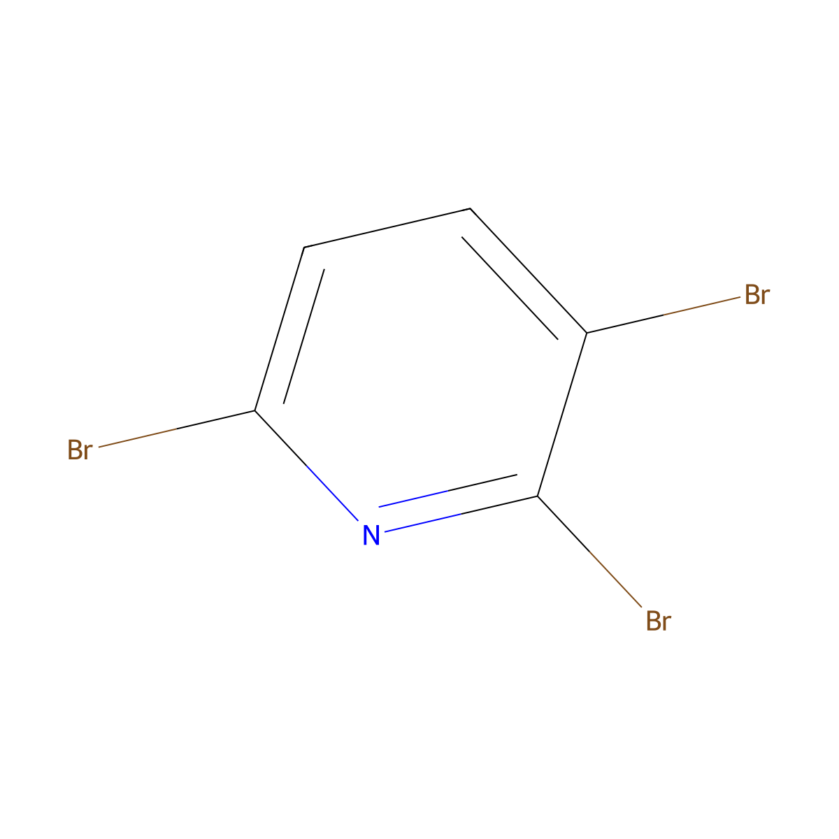 2,3,6-Tribromopyridine molecular structure, CAS 2402-92-8