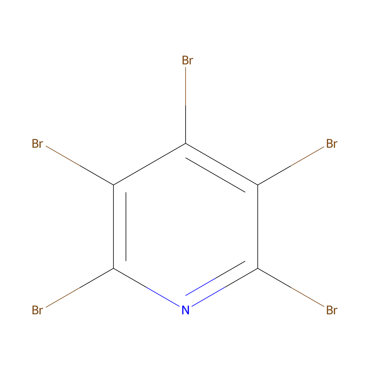 2,3,4,5,6-Pentabromopyridine molecular structure, CAS 2402-94-0