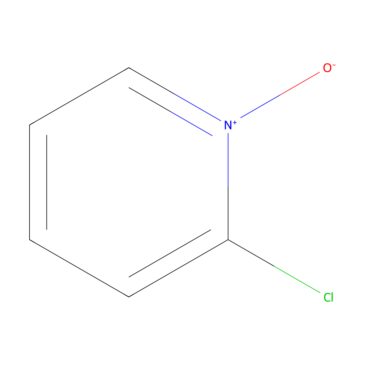 2-Chloropyridine oxide molecular structure, CAS 2402-95-1