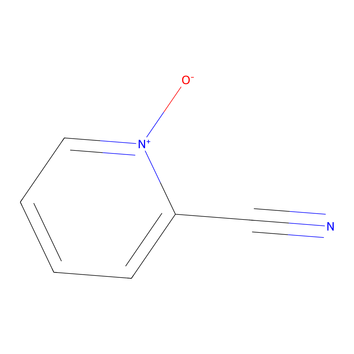 2-Pyridinecarbonitrile, 1-oxide molecular structure, CAS 2402-98-4