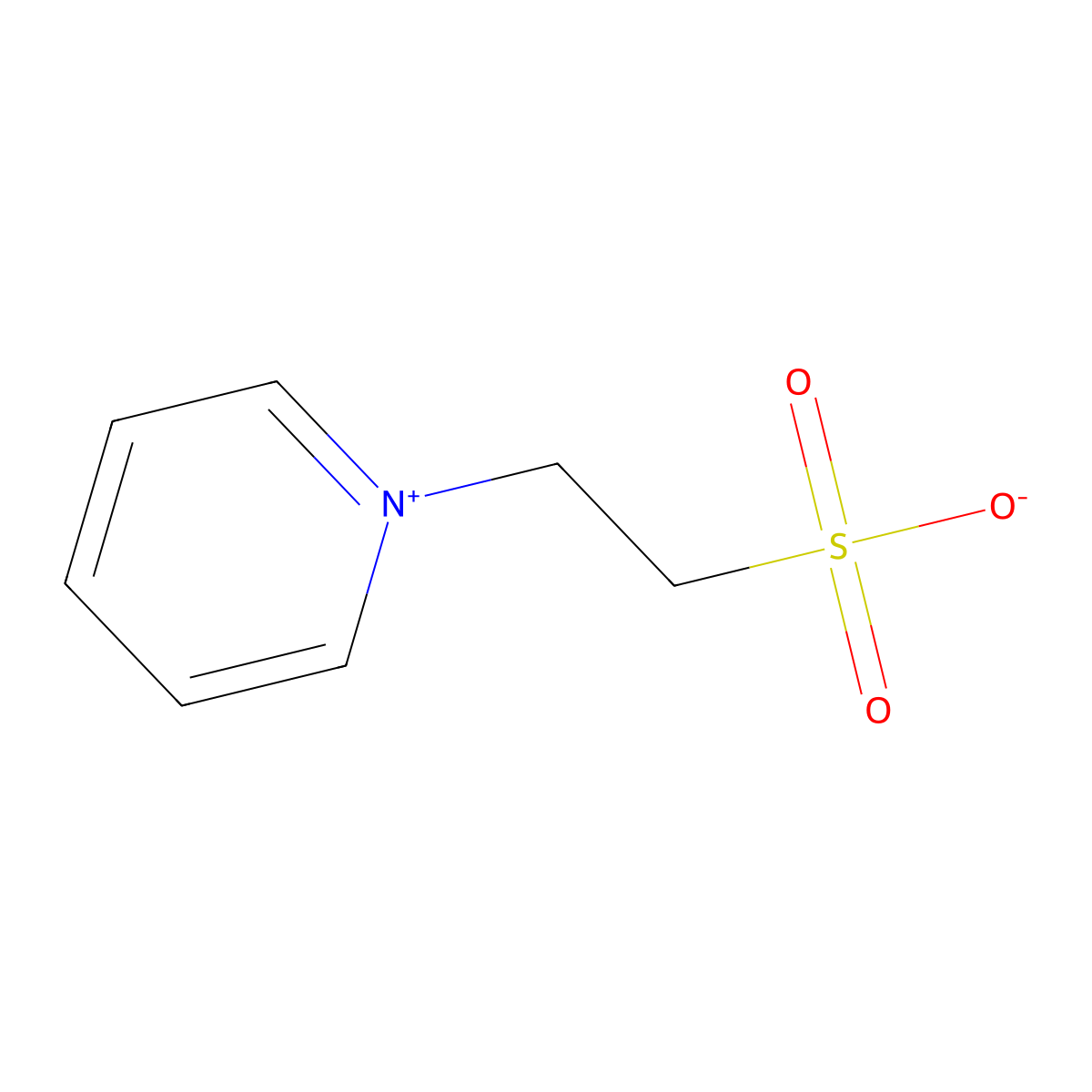 1-(2-Sulphonatoethyl)pyridinium molecular structure, CAS 24020-66-4