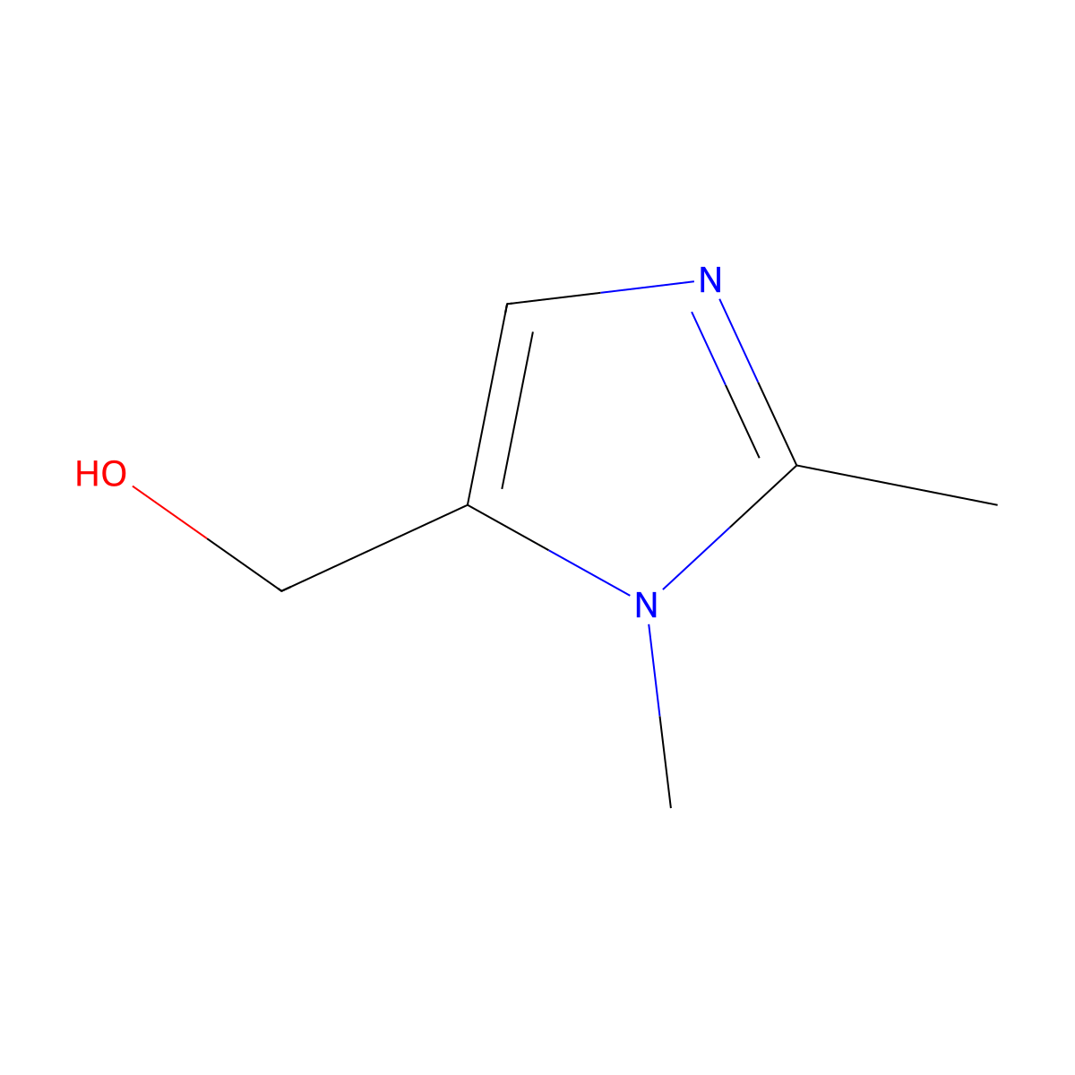 (1,2-dimethyl-1H-imidazol-5-yl)methanol molecular structure, CAS 24021-93-0