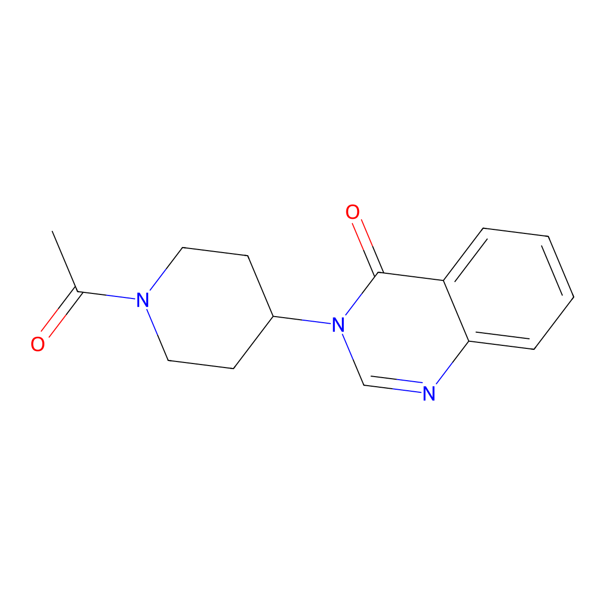 3-(1-Acetylpiperidin-4-yl)-3,4-dihydroquinazolin-4-one molecular structure, CAS 2402620-90-8
