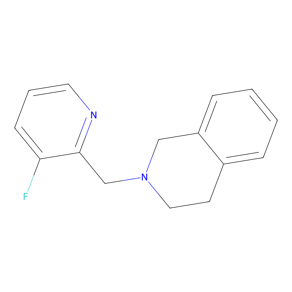 2-[(3-Fluoropyridin-2-yl)methyl]-1,2,3,4-tetrahydroisoquinoline molecular structure, CAS 2402672-76-6