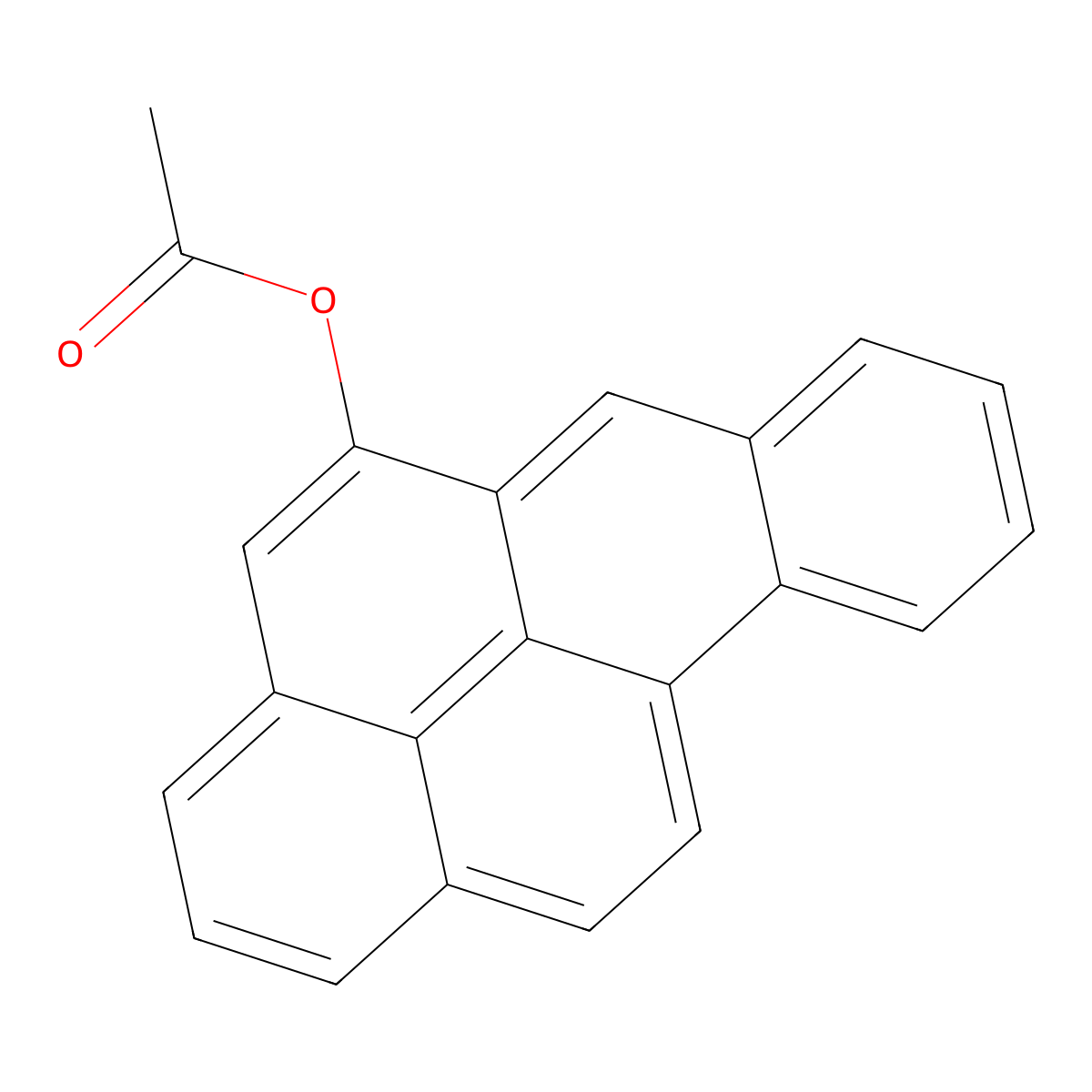 Benzo(a)pyren-5-ol, acetate molecular structure, CAS 24027-82-5
