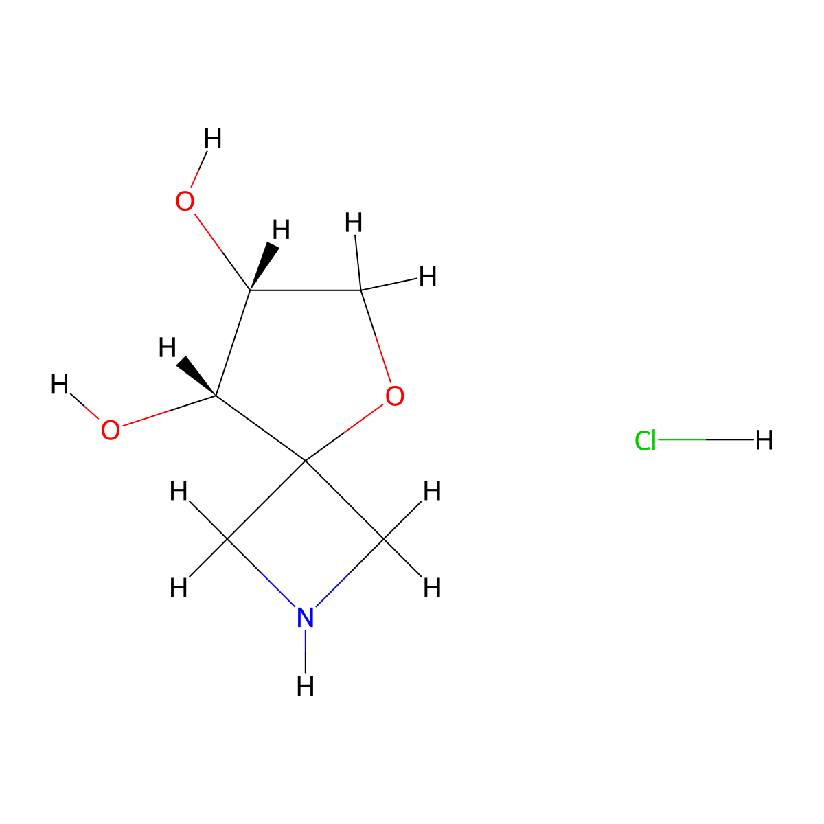rac-(7R,8R)-5-oxa-2-azaspiro(3.4)octane-7,8-diol hydrochloride molecular structure, CAS 2402789-34-6