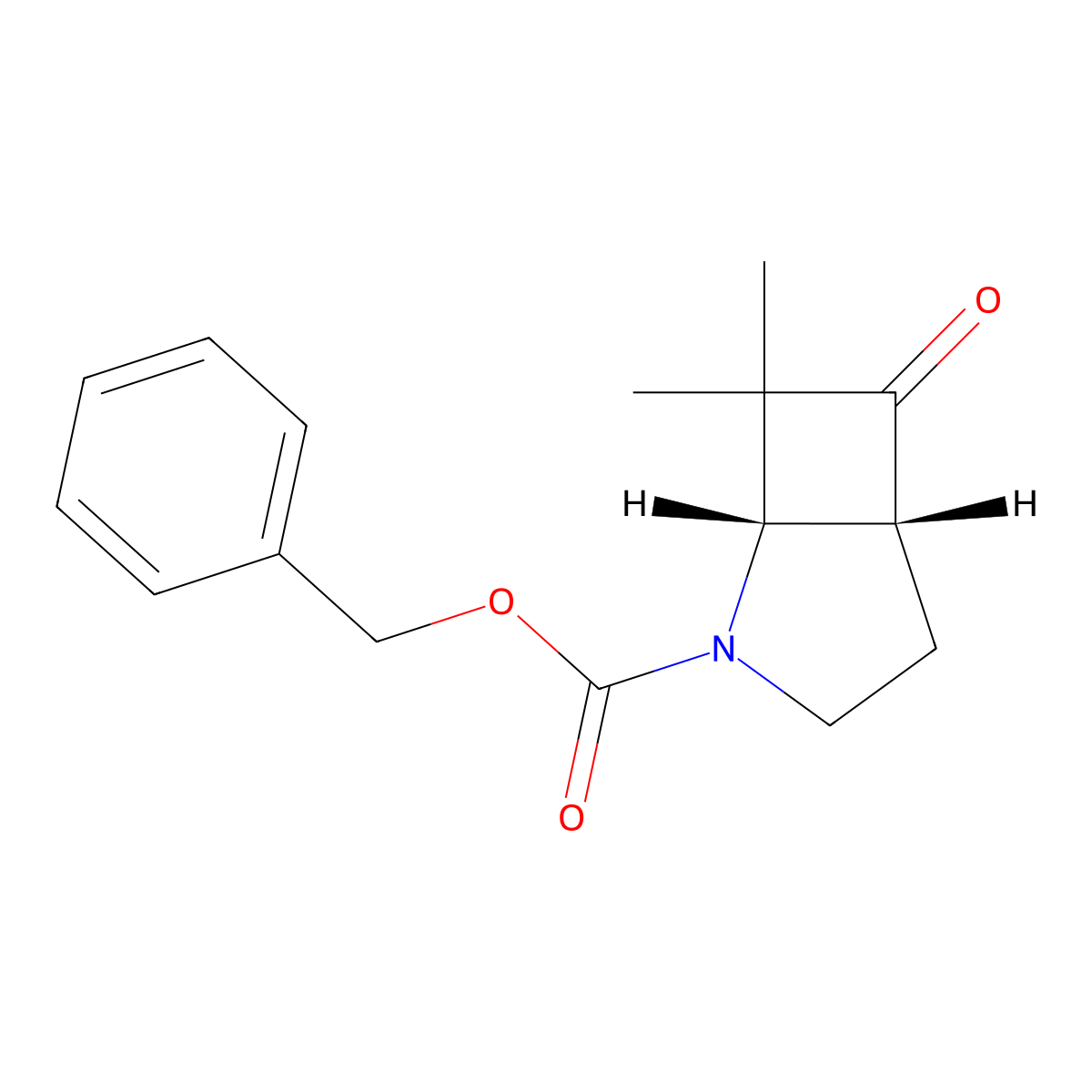 Benzyl (1S,5R)-7,7-dimethyl-6-oxo-2-azabicyclo[3.2.0]heptane-2-carboxylate molecular structure, CAS 2402789-49-3