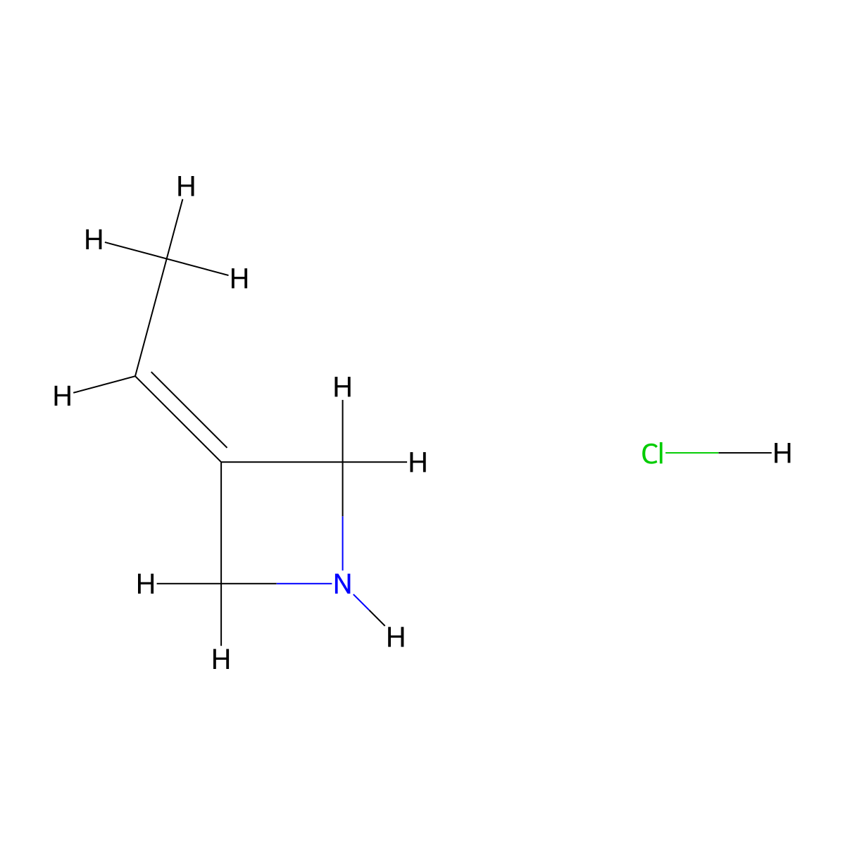 3-Ethylideneazetidine hydrochloride molecular structure, CAS 2402828-46-8