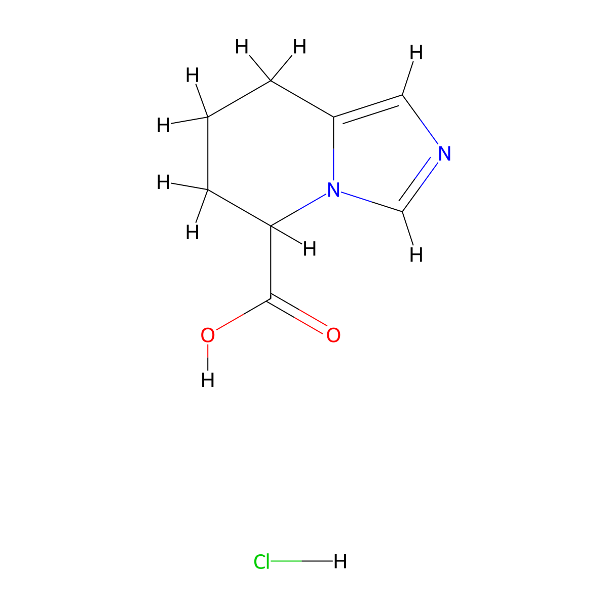 5H,6H,7H,8H-imidazo[1,5-a]pyridine-5-carboxylic acid hydrochloride molecular structure, CAS 2402828-55-9