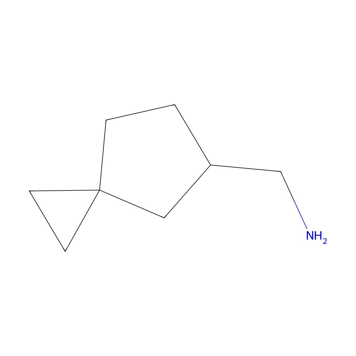 {Spiro[2.4]heptan-5-yl}methanamine molecular structure, CAS 2402828-62-8