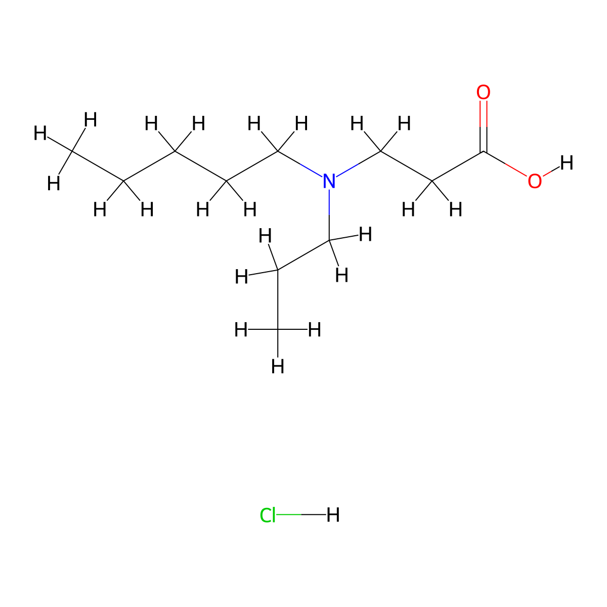 3-(Pentyl(propyl)amino)propanoic acid hydrochloride molecular structure, CAS 2402828-64-0