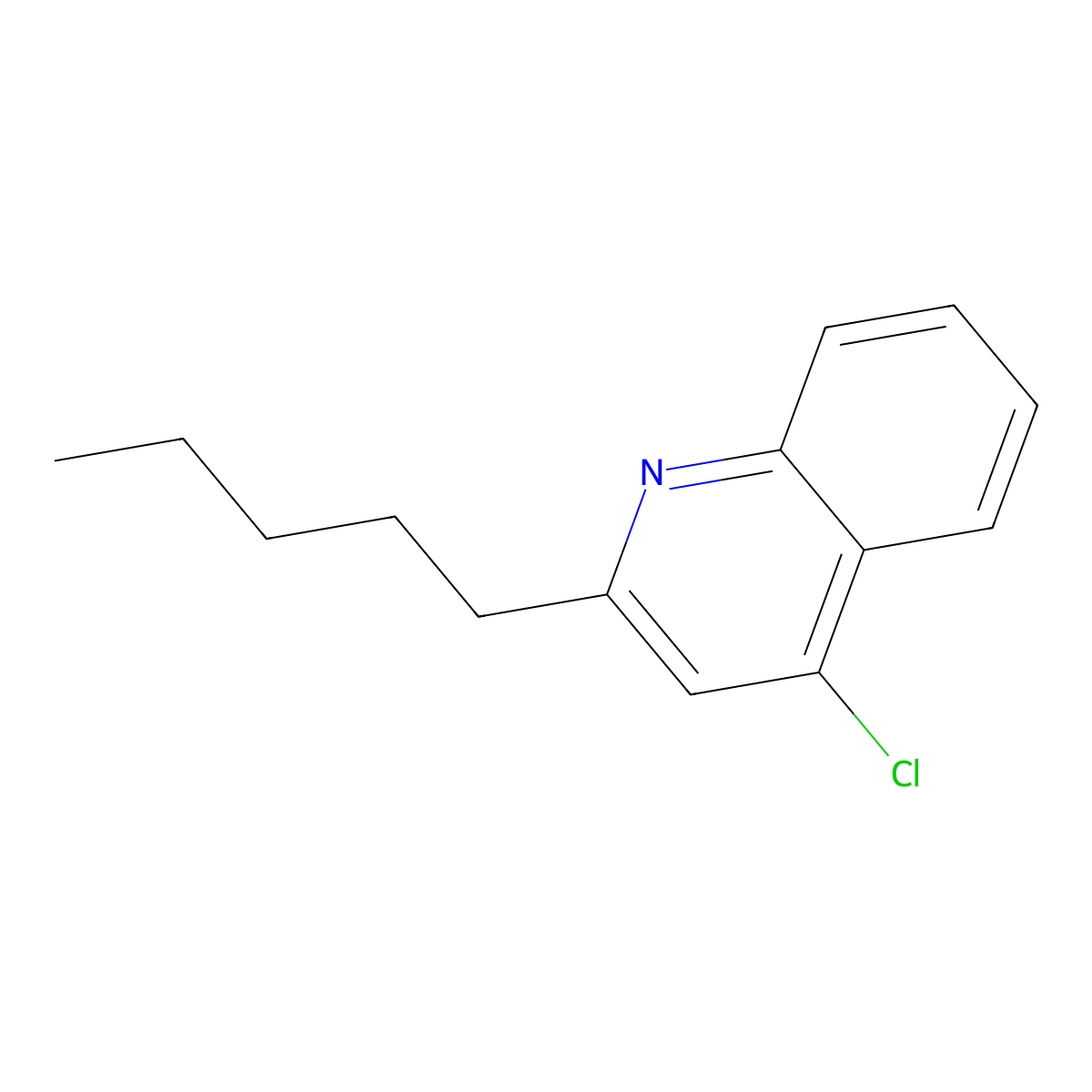 4-Chloro-2-pentylquinoline molecular structure, CAS 2402828-90-2