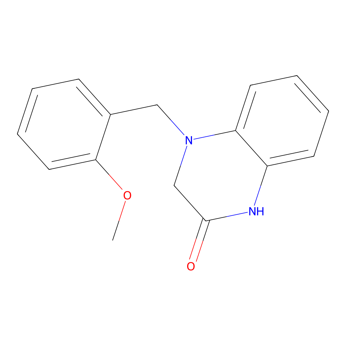 4-[(2-Methoxyphenyl)methyl]-1,2,3,4-tetrahydroquinoxalin-2-one molecular structure, CAS 2402829-18-7