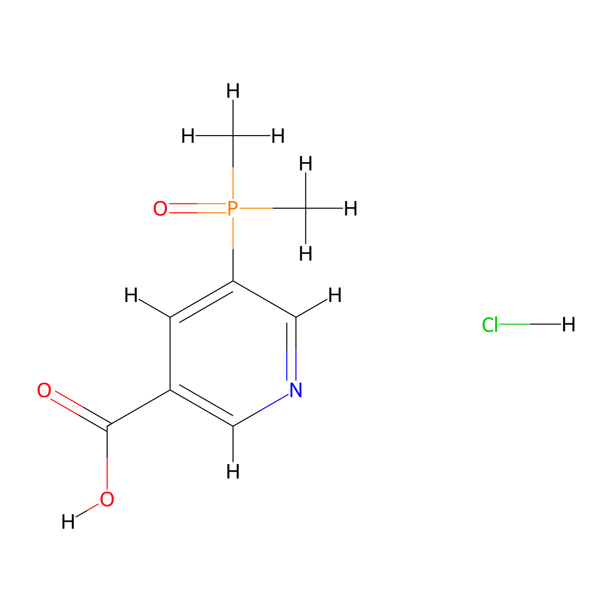 5-(Dimethylphosphoryl)pyridine-3-carboxylic acid hydrochloride molecular structure, CAS 2402829-21-2