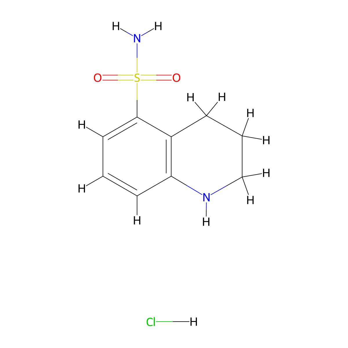 1,2,3,4-Tetrahydroquinoline-5-sulfonamide hydrochloride molecular structure, CAS 2402829-96-1