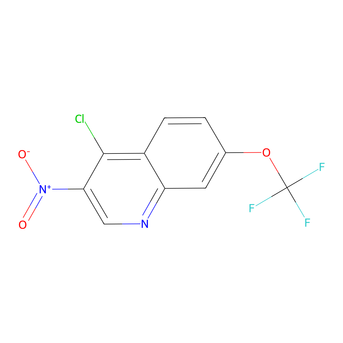 4-Chloro-3-nitro-7-(trifluoromethoxy)quinoline molecular structure, CAS 2402830-68-4