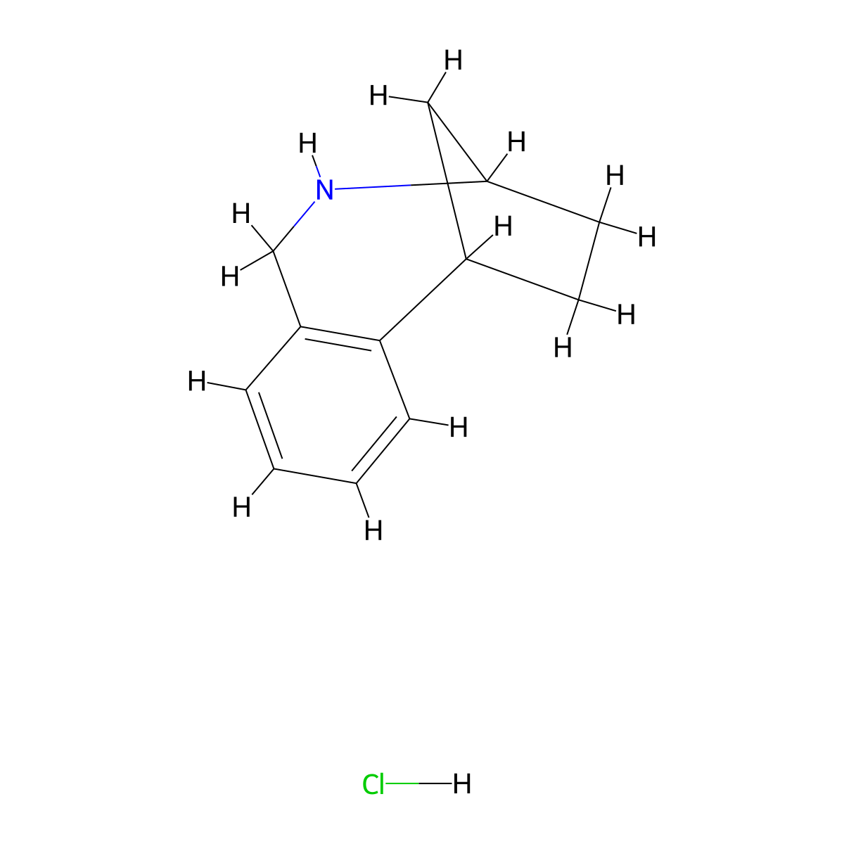 9-Azatricyclo[8.2.1.0,2,7]trideca-2,4,6-triene hydrochloride molecular structure, CAS 2402830-75-3