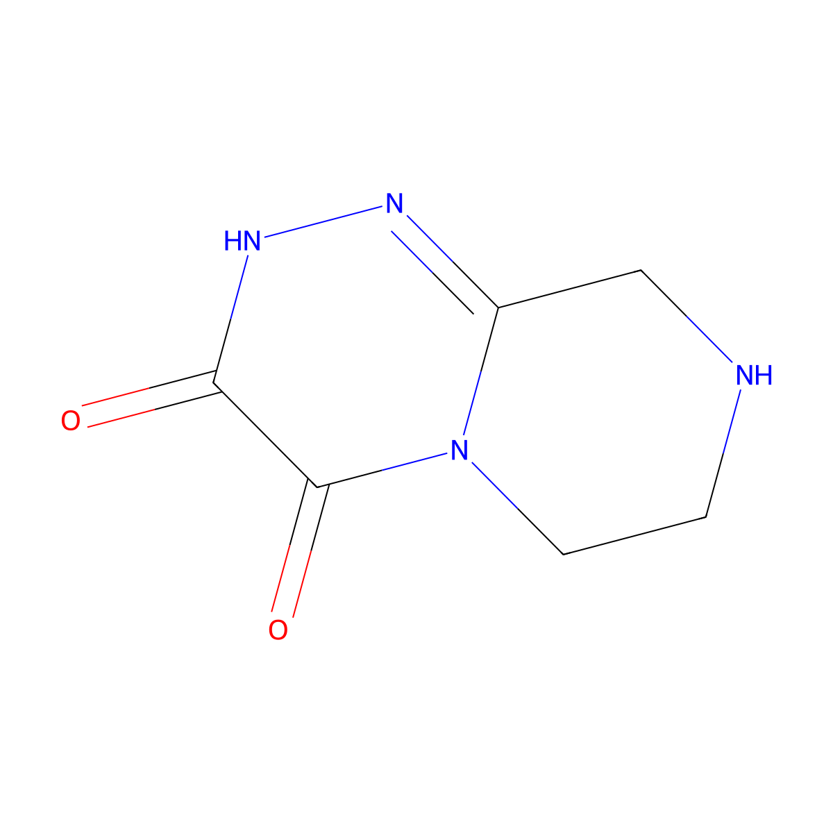 2H,3H,4H,6H,7H,8H,9H-pyrazino[2,1-c][1,2,4]triazine-3,4-dione molecular structure, CAS 2402830-77-5