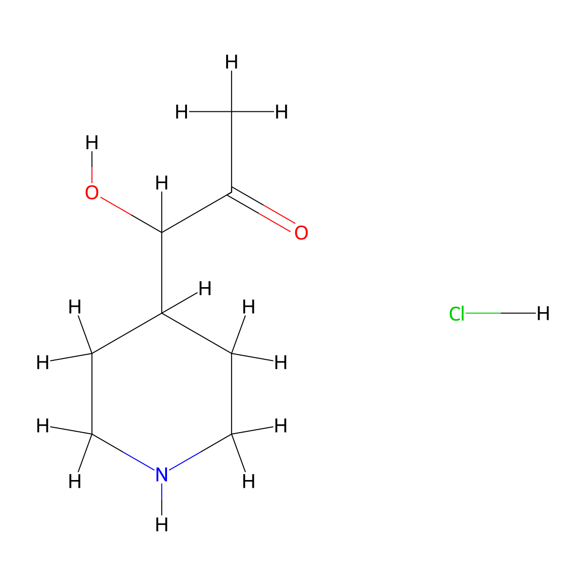 1-Hydroxy-1-(piperidin-4-yl)propan-2-one hydrochloride molecular structure, CAS 2402830-78-6