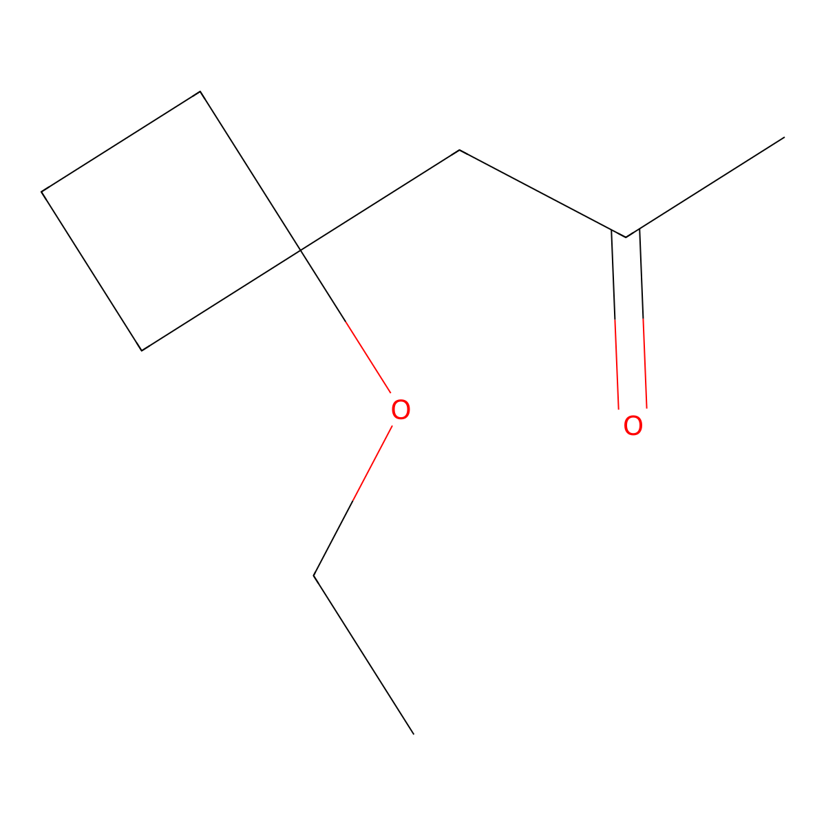 1-(1-Ethoxycyclobutyl)propan-2-one molecular structure, CAS 2402830-96-8