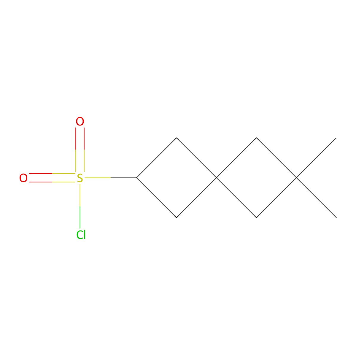 6,6-Dimethylspiro[3.3]heptane-2-sulfonyl chloride molecular structure, CAS 2402830-99-1