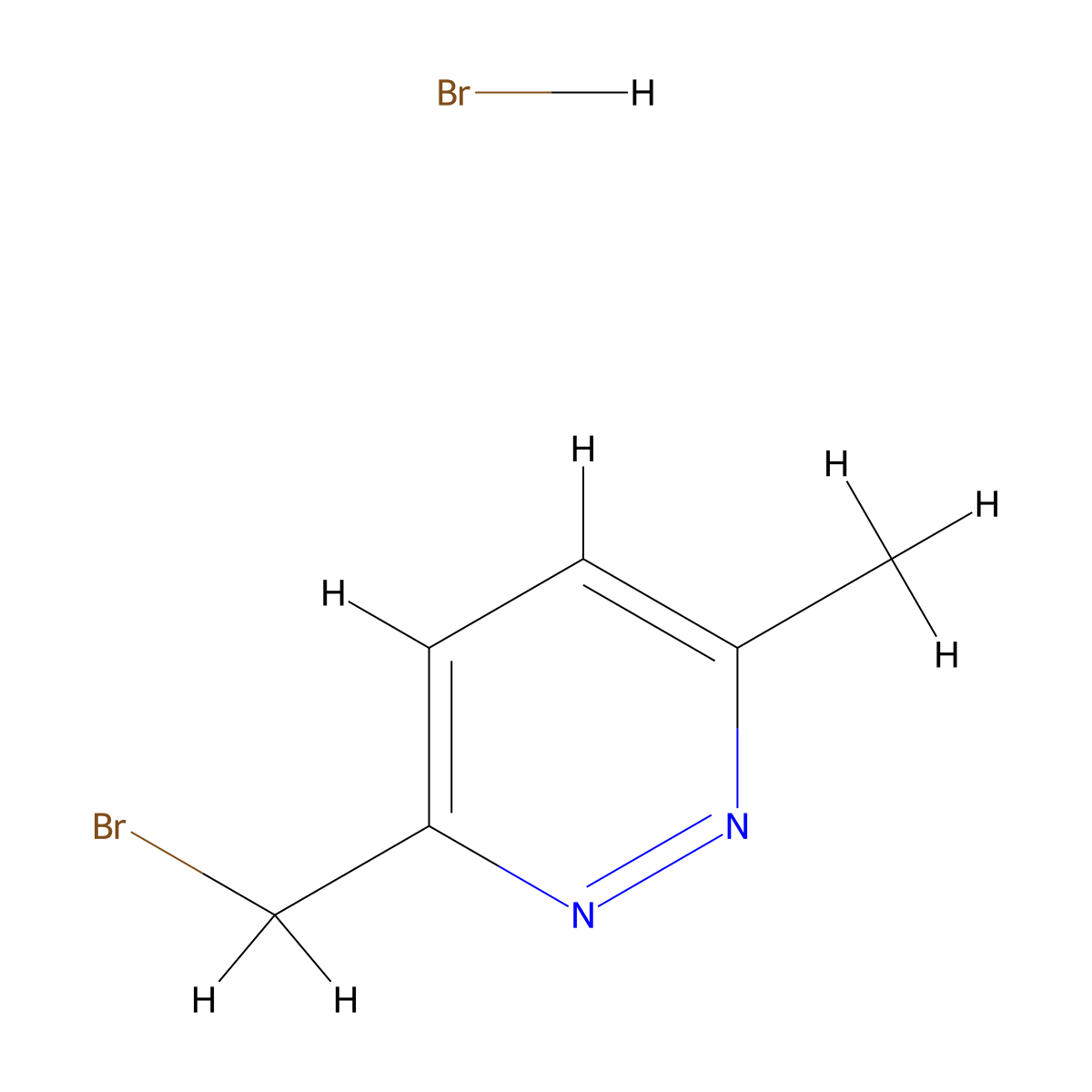 3-(Bromomethyl)-6-methylpyridazine hydrobromide molecular structure, CAS 2402831-09-6