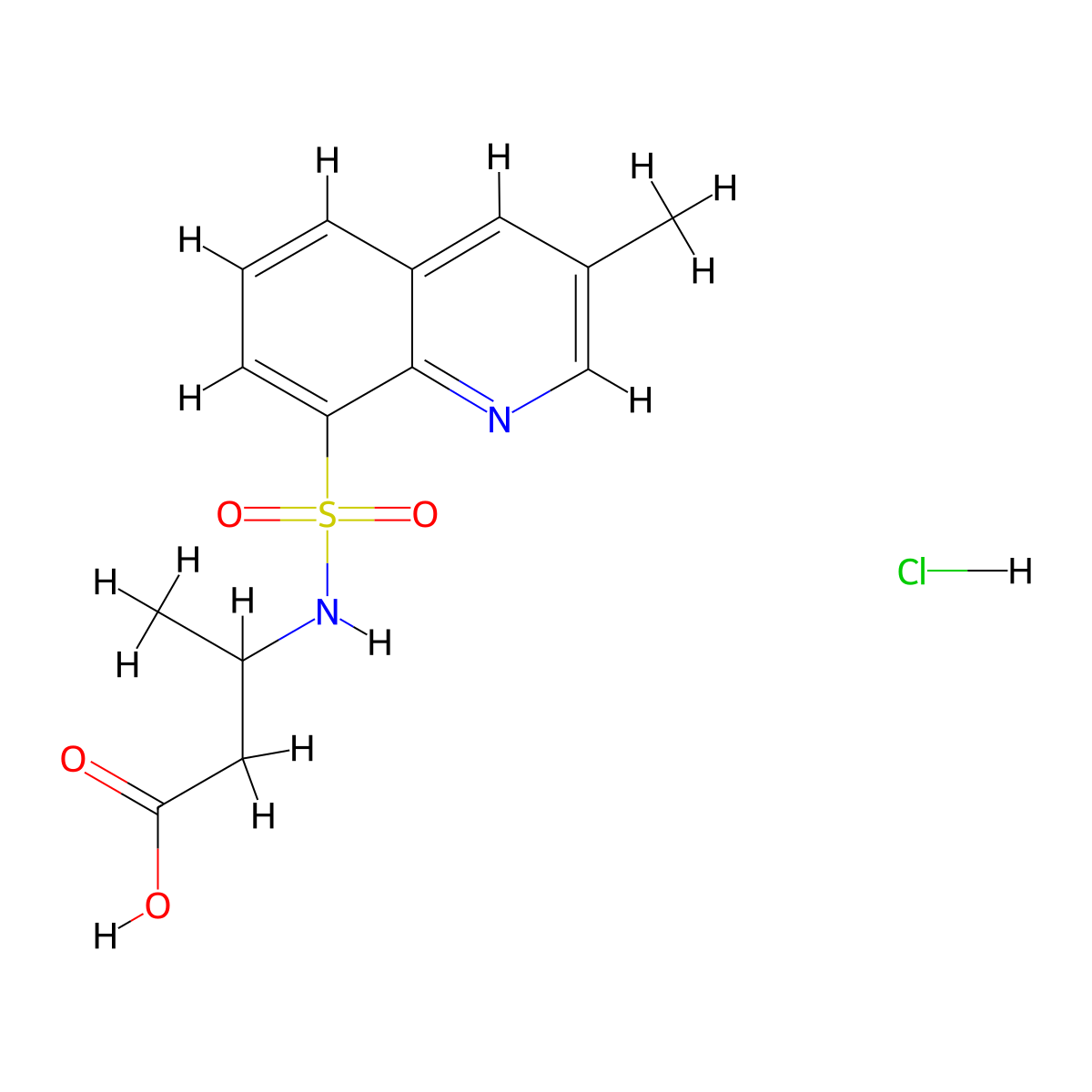 3-(3-Methylquinoline-8-sulfonamido)butanoicacidhydrochloride molecular structure, CAS 2402836-42-2