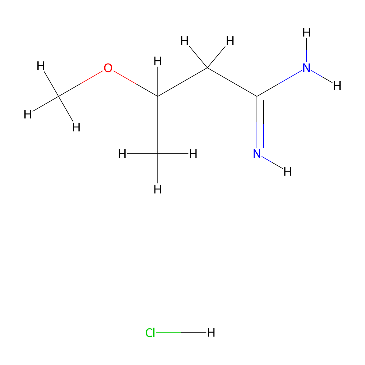 3-Methoxybutanimidamide hydrochloride molecular structure, CAS 2402836-49-9