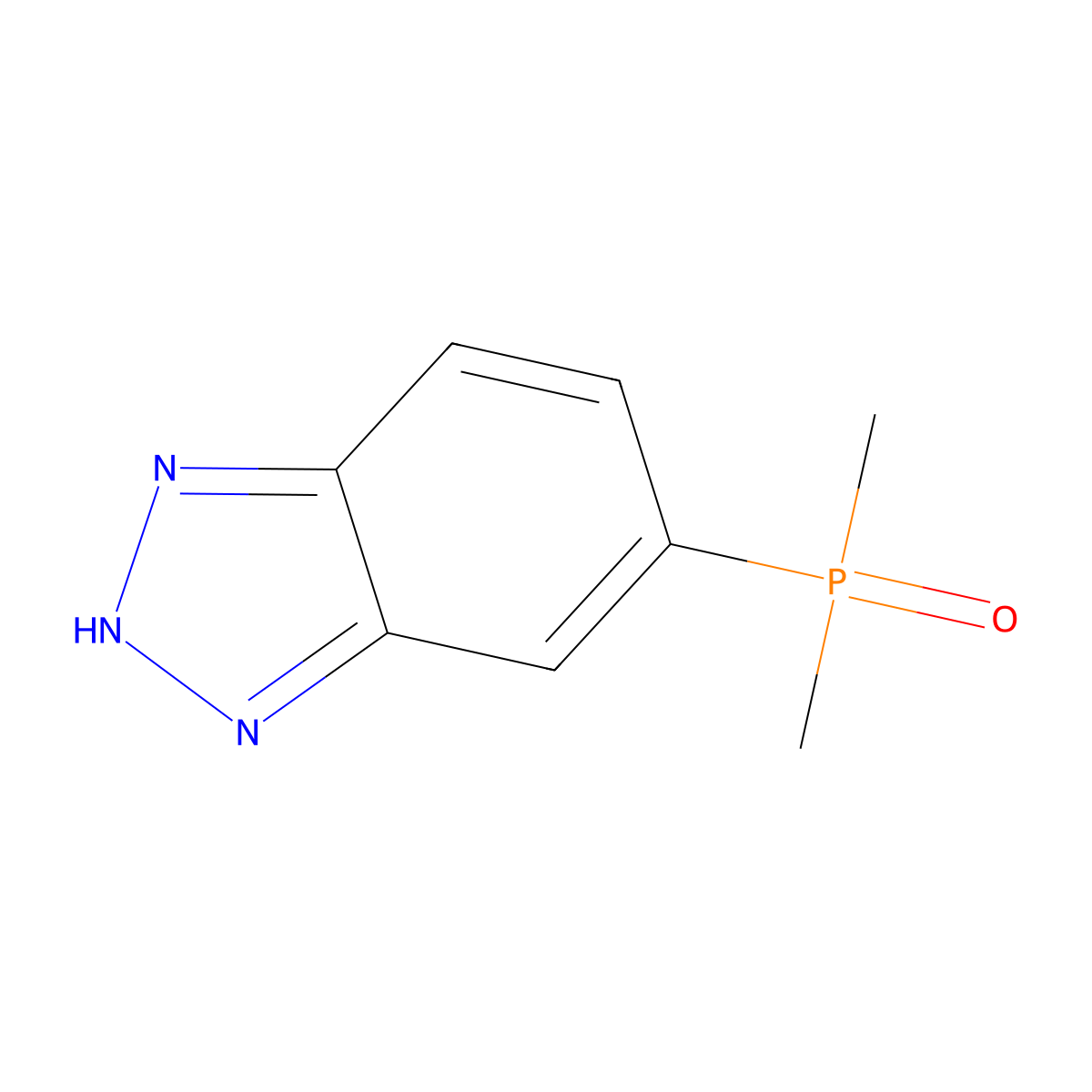 5-(dimethylphosphoryl)-1H-1,2,3-benzotriazole molecular structure, CAS 2402838-78-0